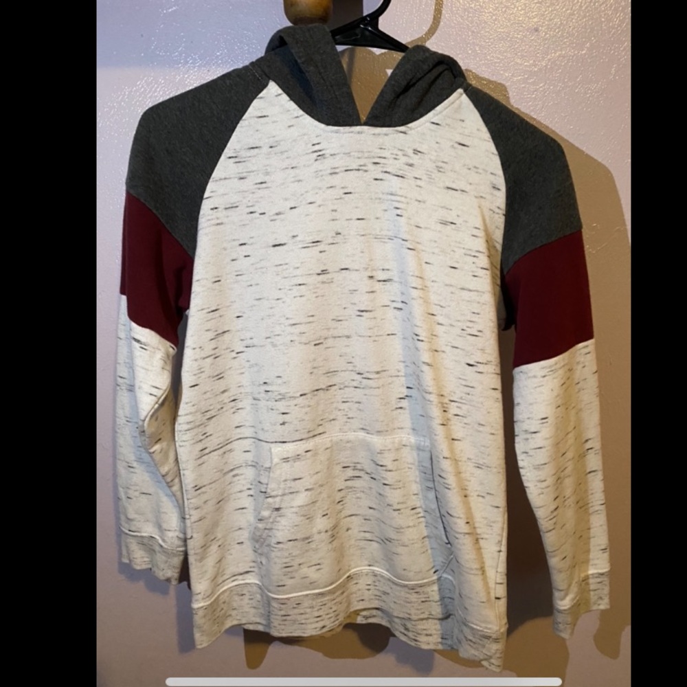 White and grey hoodie from Arizona Jean Company.